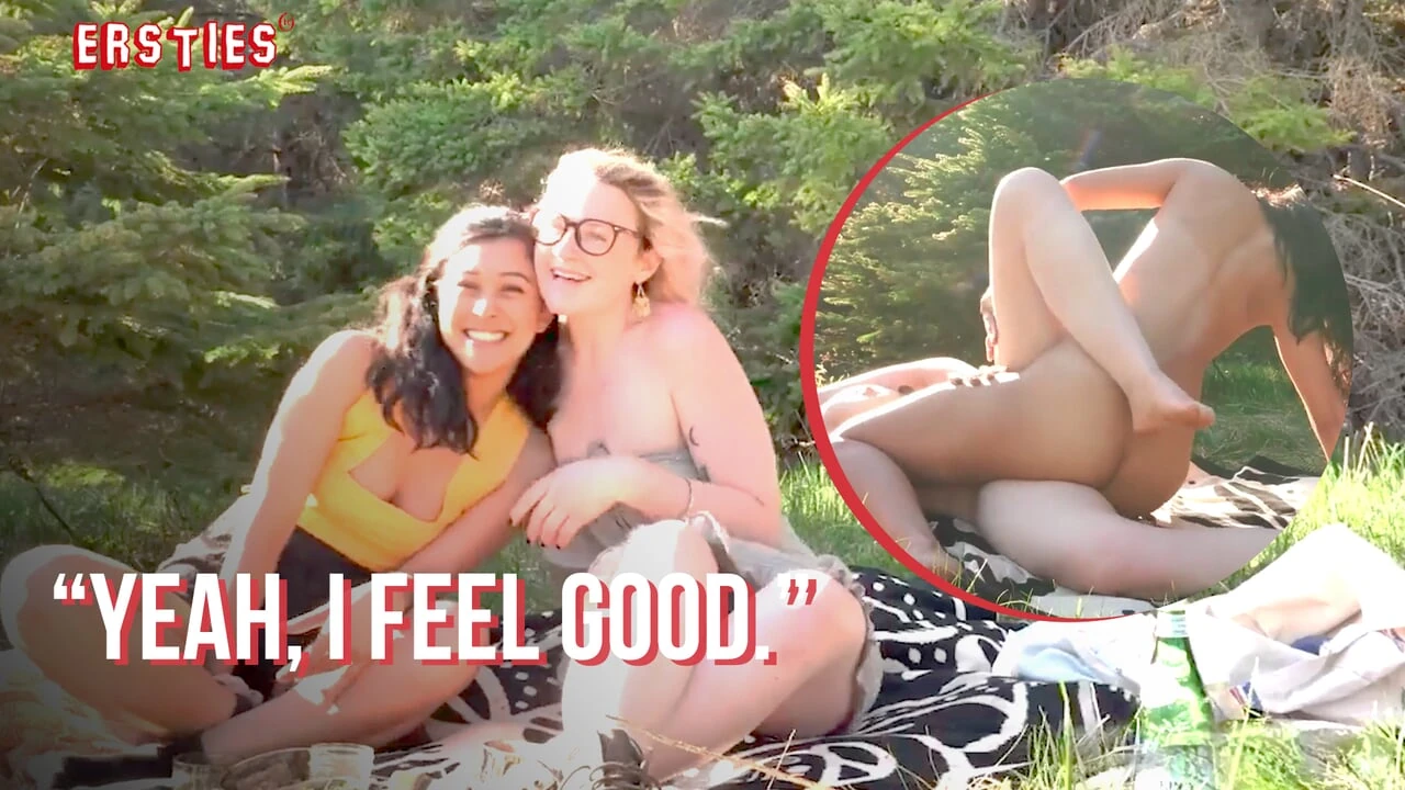 Ersties – Hanna & Jin Find a Spot in the Woods to Have Lesbian Sex